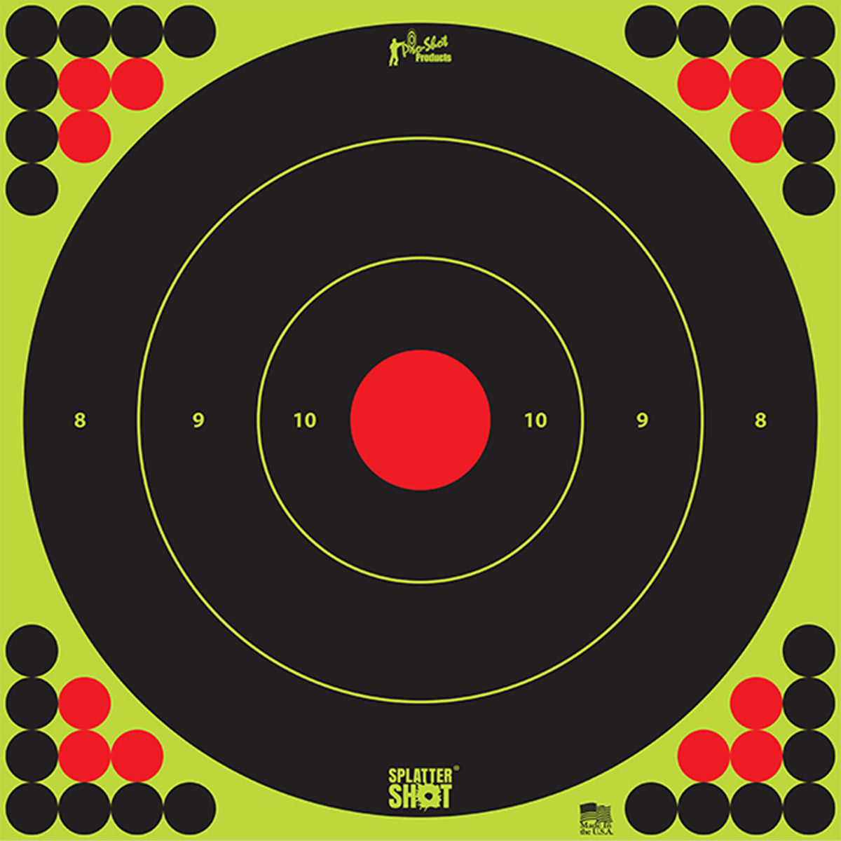 PRO-SHOT TARGET 17&quot; GRN BULLSEYE 5PK - American Ordnance