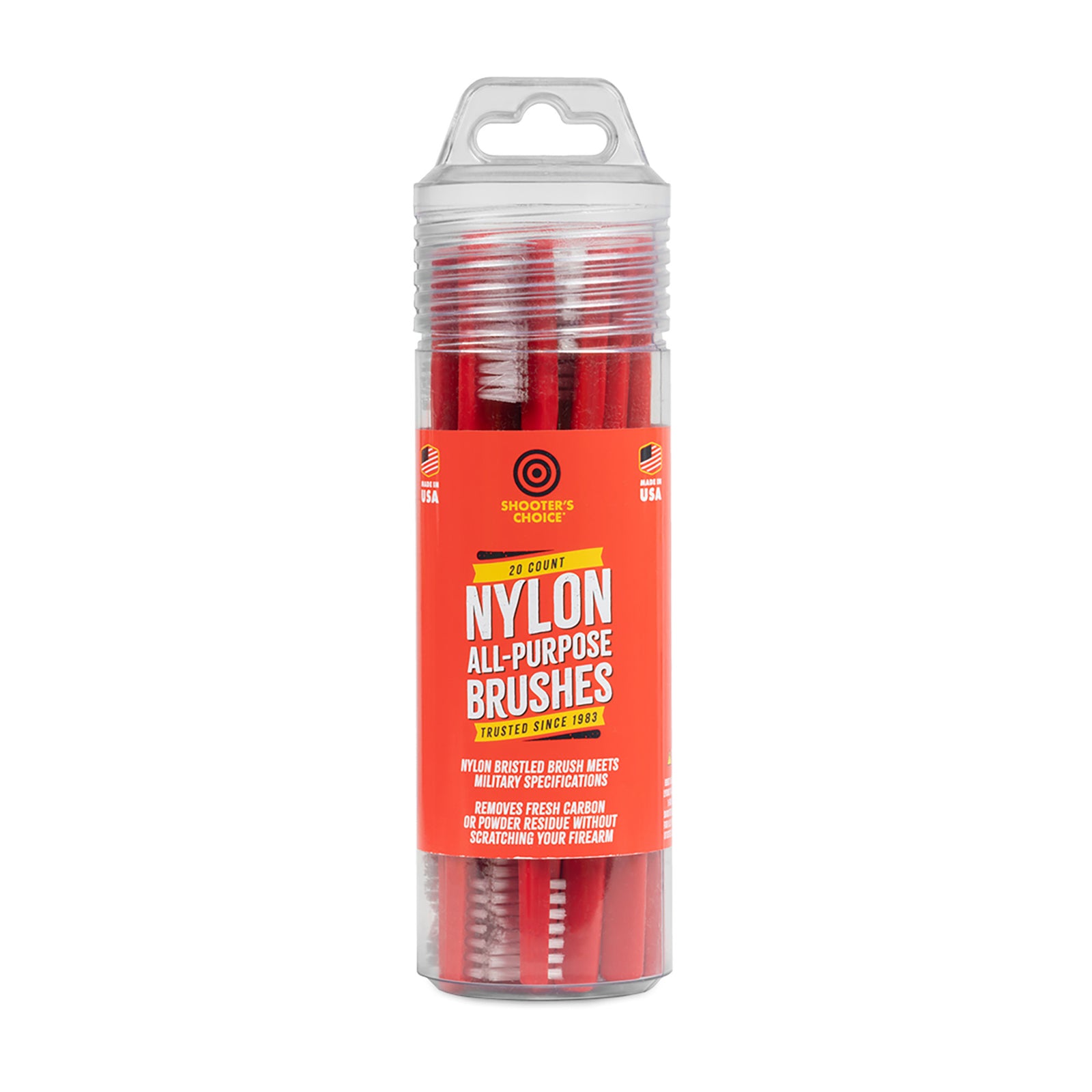 SHOOTERS CHOICE NYLON BRUSHES 20PK - American Ordnance