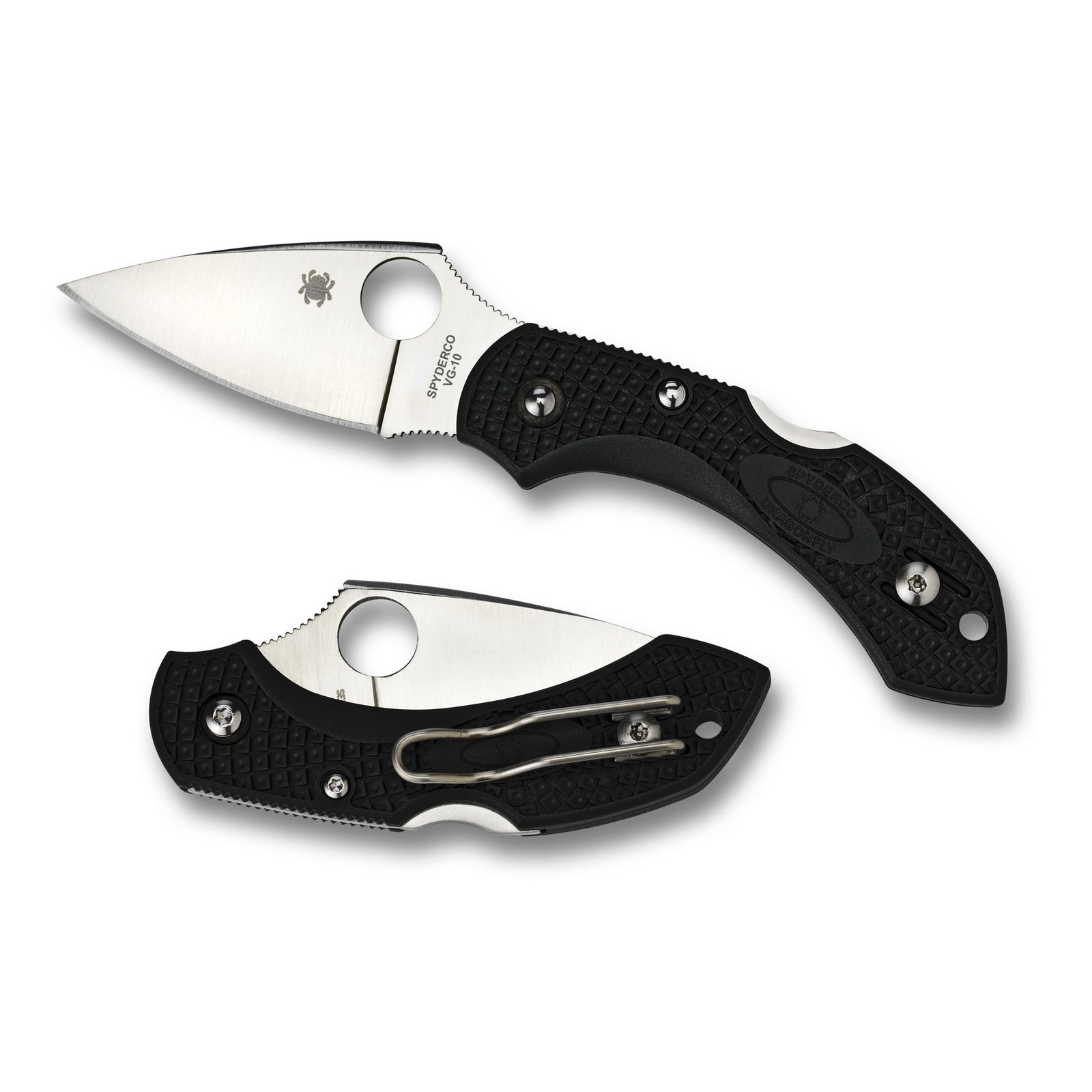SPYDERCO DRAGONFLY2 BLACK FRN PLAIN - American Ordnance