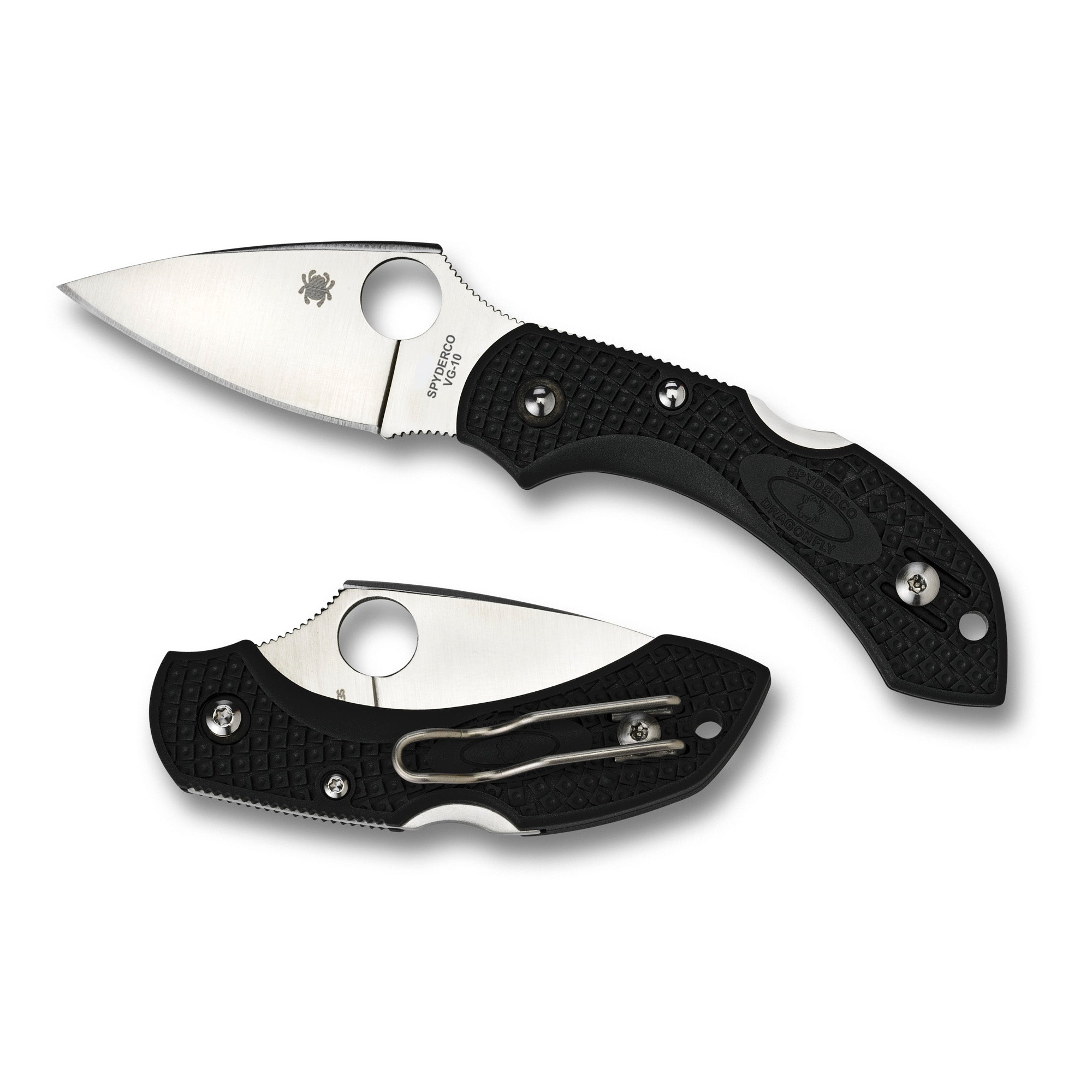 SPYDERCO DRAGONFLY2 BLACK FRN PLAIN - American Ordnance