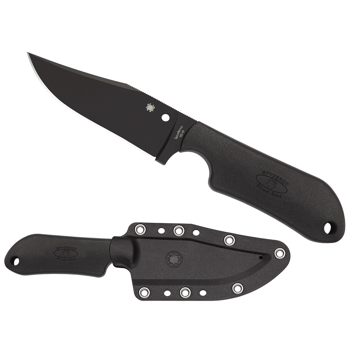 SPYDERCO STREET BEAT LW BLK PLN - American Ordnance