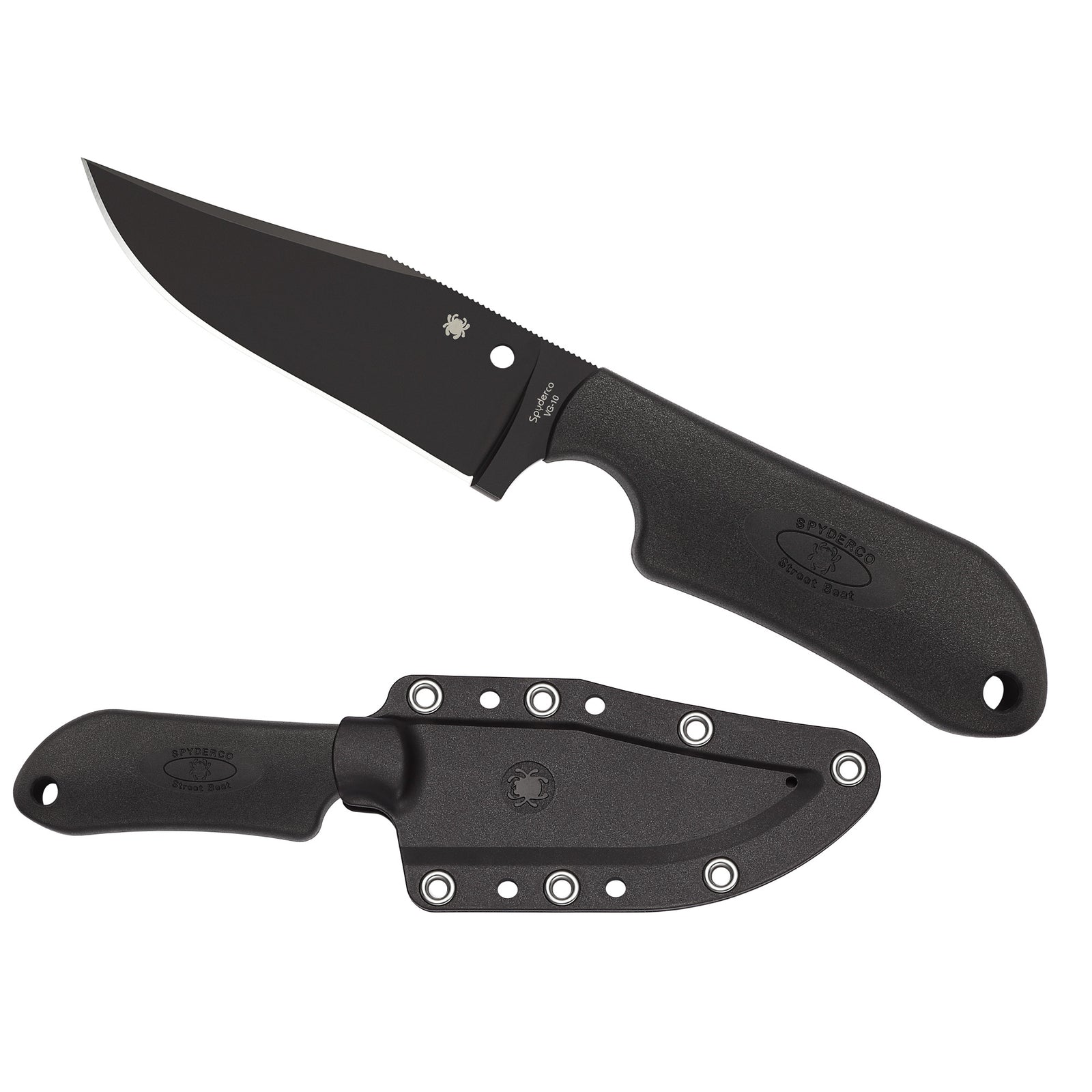 SPYDERCO STREET BEAT LW BLK PLN - American Ordnance