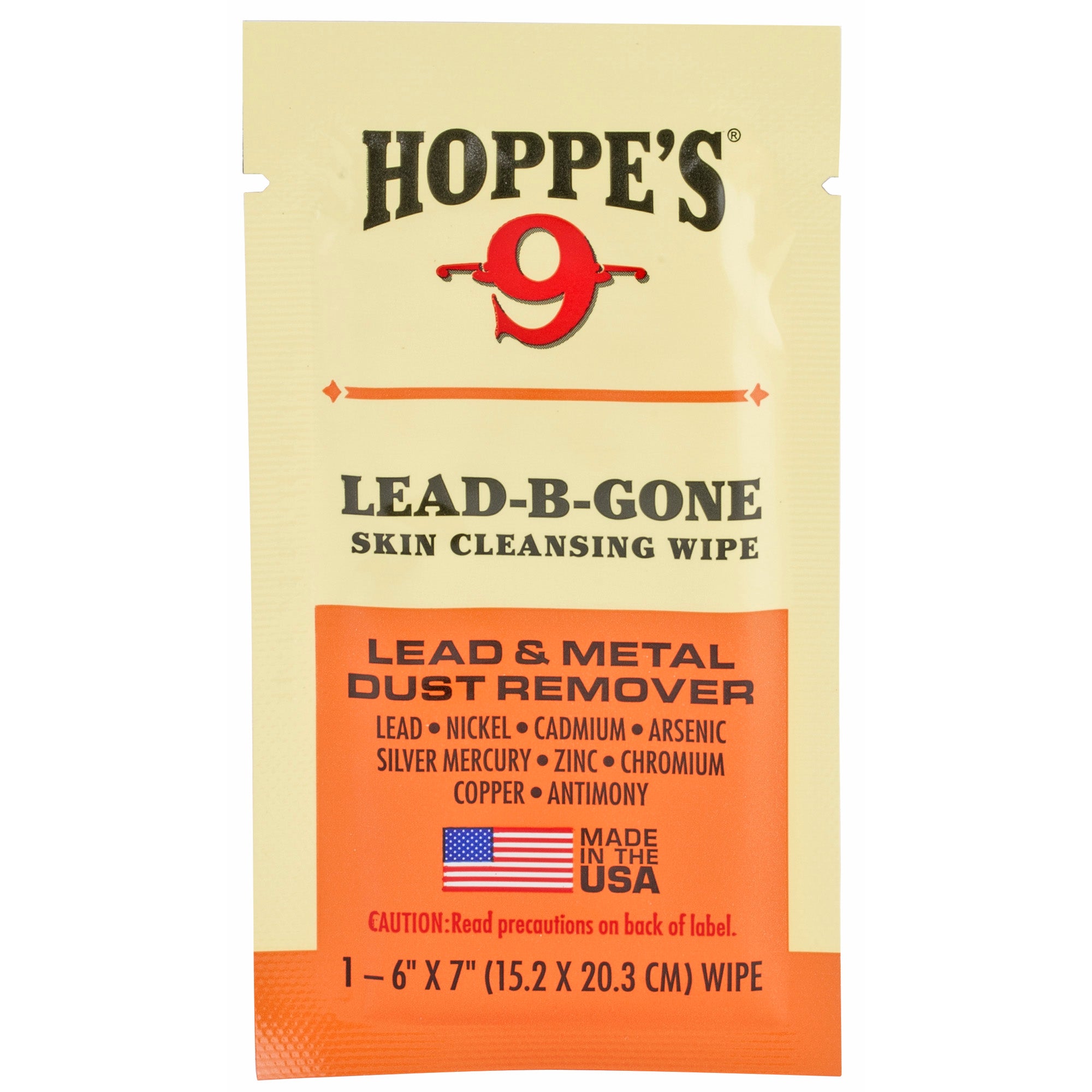 HOPPES LEAD BE GONE WIPE 6 COUNT - American Ordnance