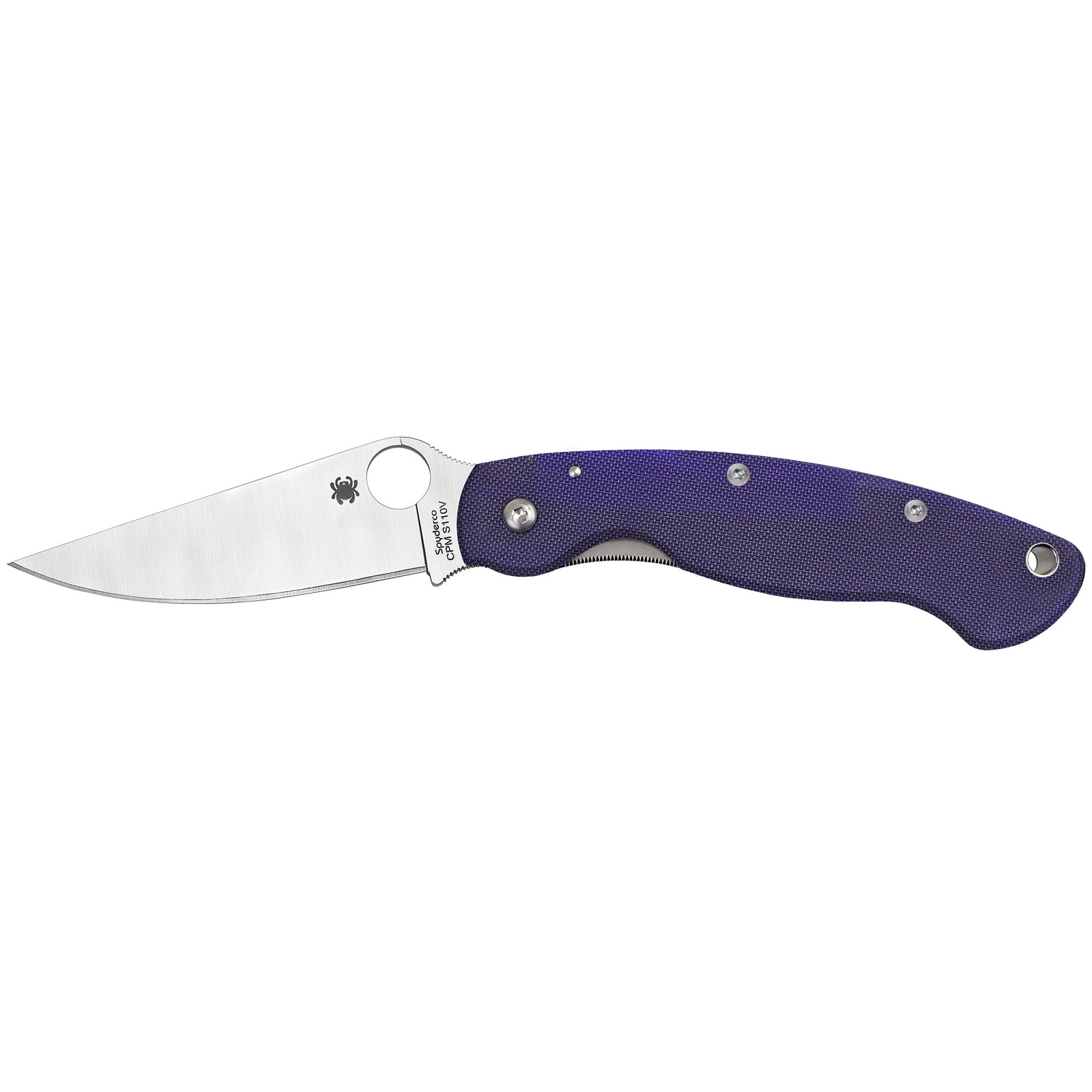 SPYDERCO MILITARY MODEL G-10 BLUE - American Ordnance