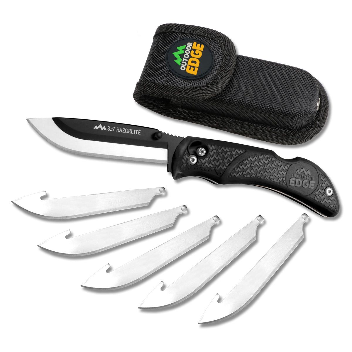 OD EDGE RAZOR LITE 3.5" 6 BLDS BLK - American Ordnance