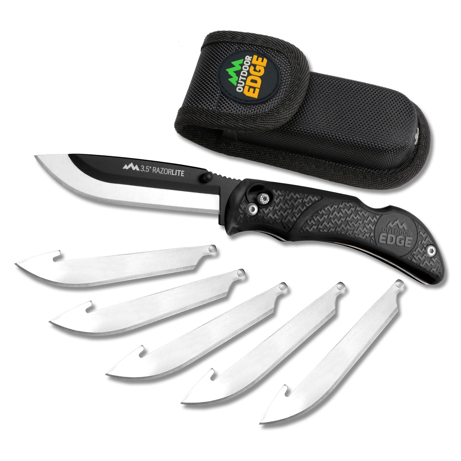 OD EDGE RAZOR LITE 3.5" 6 BLDS BLK - American Ordnance