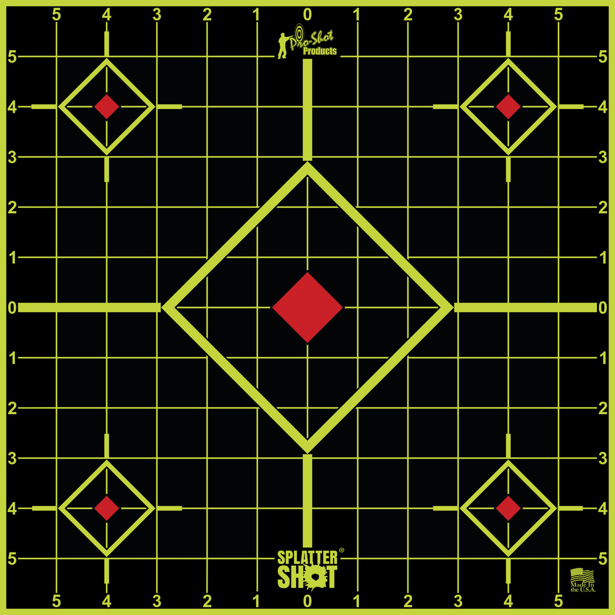 PRO-SHOT TARGET 12&quot; GRN SIGHT-IN 5PK - American Ordnance