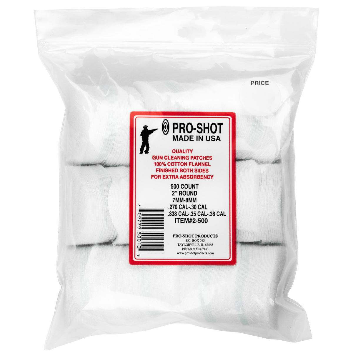 PRO-SHOT PATCH .270-38CAL RND 500 CT - American Ordnance
