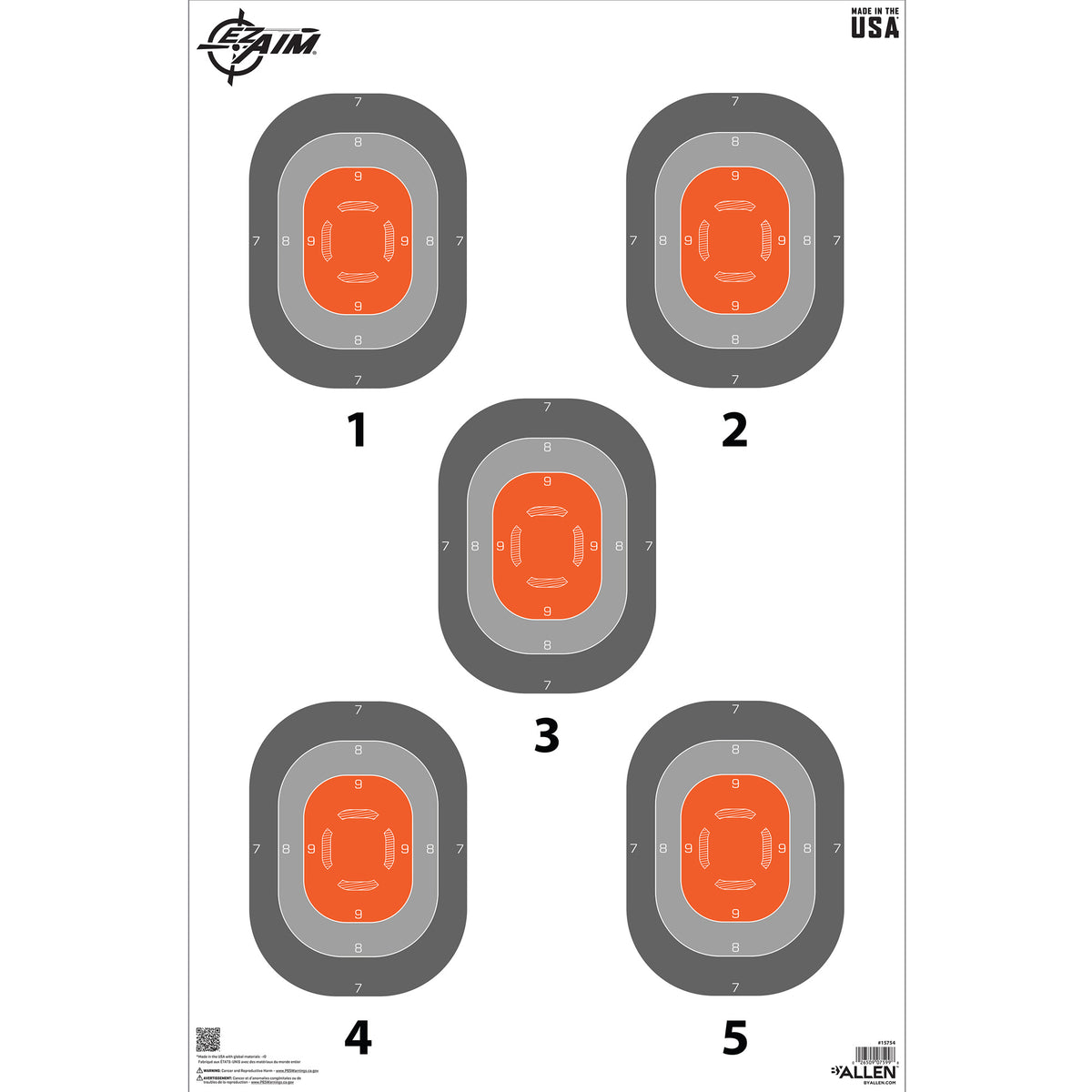 ALLEN EZAIM 5 SPOT TRGT 23X35 50PK - American Ordnance