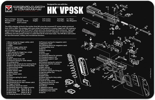11"x17" HECKLER & KOCH VP9SKTEKMAT ARMORERS BENCH MAT - American Ordnance