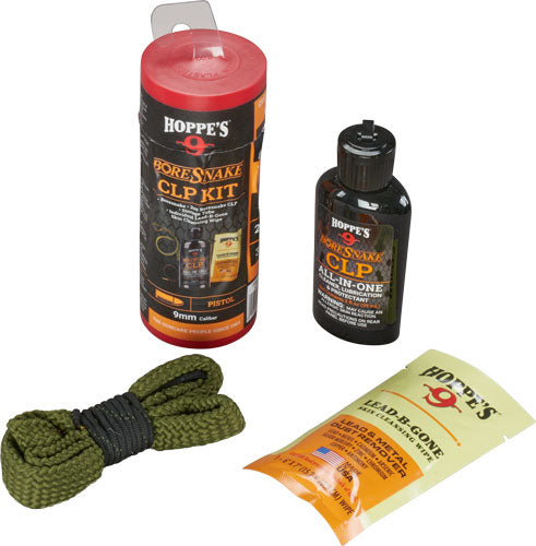 COMBO W/CLP 9MM PISTOLHOPPES BORESNAKE CLEANING KIT - American Ordnance