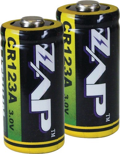 LITHIUM 2-PACKPSP ZAP CR123A BATTERIES - American Ordnance