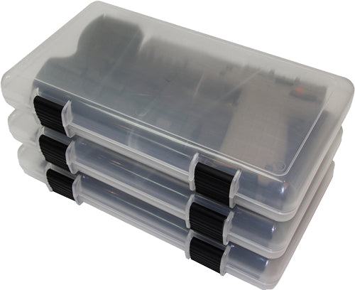 CASE 12" CLEAR SMOKE 3-PACKMTM IN-SAFE HANDGUN STORAGE - American Ordnance