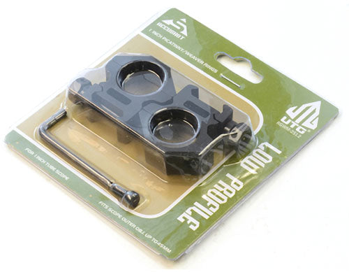 MATTE BLACK PICATINNY/WEAVERUTG RINGS 1" LOW PROFILE - American Ordnance