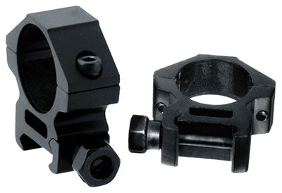 MATTE BLACK PICATINNY/WEAVERUTG RINGS 1" LOW PROFILE - American Ordnance