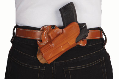 RH OWB LEATHER S&W J 2-2.25 TNDESANTIS SMALL OF BACK HOLSTER - American Ordnance