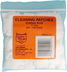 CLEANING PATCHES 200-PACKSOUTHERN BLOOMER .17CAL - American Ordnance