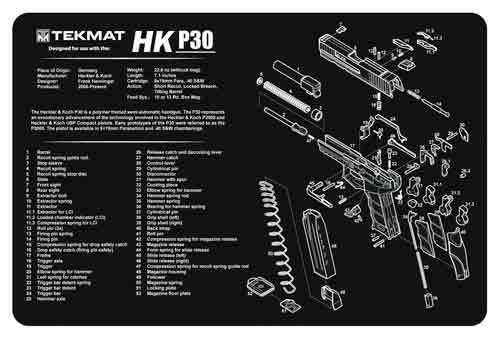 11"x17" HECKLER & KOCH P30TEKMAT ARMORERS BENCH MAT - American Ordnance
