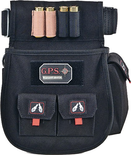 W/ TWIN POUCHES & WEB BELT BLKGPS DELUXE SHELL POUCH - American Ordnance