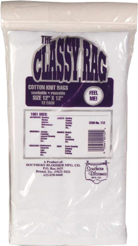 RAGS 12"X12" 12 PER BAGSOUTHERN BLOOMER 100% KNIT - American Ordnance