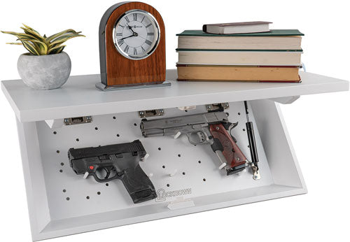WHITE 24"WX11.75"HX3.25"DLOCKDOWN IN PLAIN SIGHT SHELF - American Ordnance