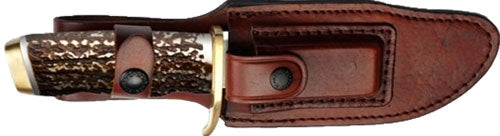 STAGLON 5.5" BLD W/LTHR SHEATHUNCLE HENRY KNIFE NEXT GEN - American Ordnance