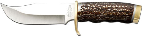 STAGLON 5.5" BLD W/LTHR SHEATHUNCLE HENRY KNIFE NEXT GEN - American Ordnance