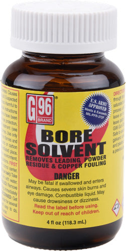 SOLVENT 4OZ. AMBER GLASS JARG96 MILITARY GRADE BORE - American Ordnance