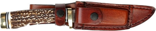 STAGLON 5" BLADE W/LTHR SHEATHUNCLE HENRY KNIFE NEXT GEN - American Ordnance
