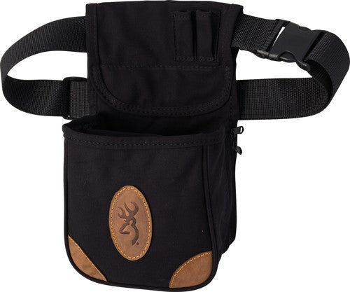POUCH W/BELT BLACK/BROWNBROWNING LONA CANVAS SHELL - American Ordnance