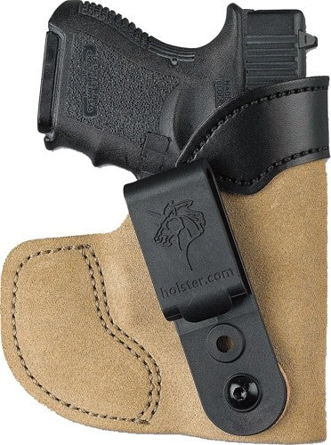 IWB/POCKET LTHER GLK 26 SUEDEDESANTIS POCKET TUK HOLSTR RH - American Ordnance