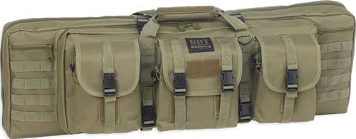 3 LARGE ACCESSORY POCKETS GRNBULLDOG 37" 2 GUN TACTICAL CSE - American Ordnance