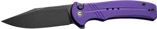 PURPLE G10/BLACK STONEWASHEDCIVIVI KNIFE COGENT 3.47" - American Ordnance