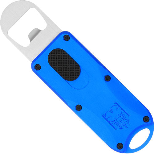 BLUE 4.62" OAL W/LANYARD LOOPCOBRATEC OTF BOTTLE OPENER - American Ordnance