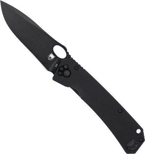 BLACK D2 STEEL W/LANYARD HOLECOBRATEC RAVEN 3.25" FOLDER - American Ordnance