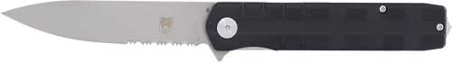BLACK SERRATED G10 D2 BLADECOBRATEC KUZIO FOLDER 3.12" - American Ordnance