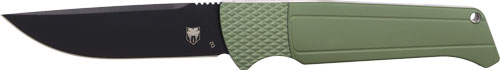 3.12" OD GREEN/STN D2 BLK BLDCOBRATEC VIPER AUTO FOLDER - American Ordnance