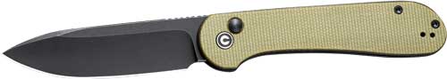 OLIVE MICARTA/BLACK STNWASHCIVIVI KNIFE ELEMENTUM 3.47" - American Ordnance