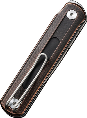 HAND RUBBED COPPER/SILVERCIVIVI KNIFE FOLDIS 2.67" BLK - American Ordnance