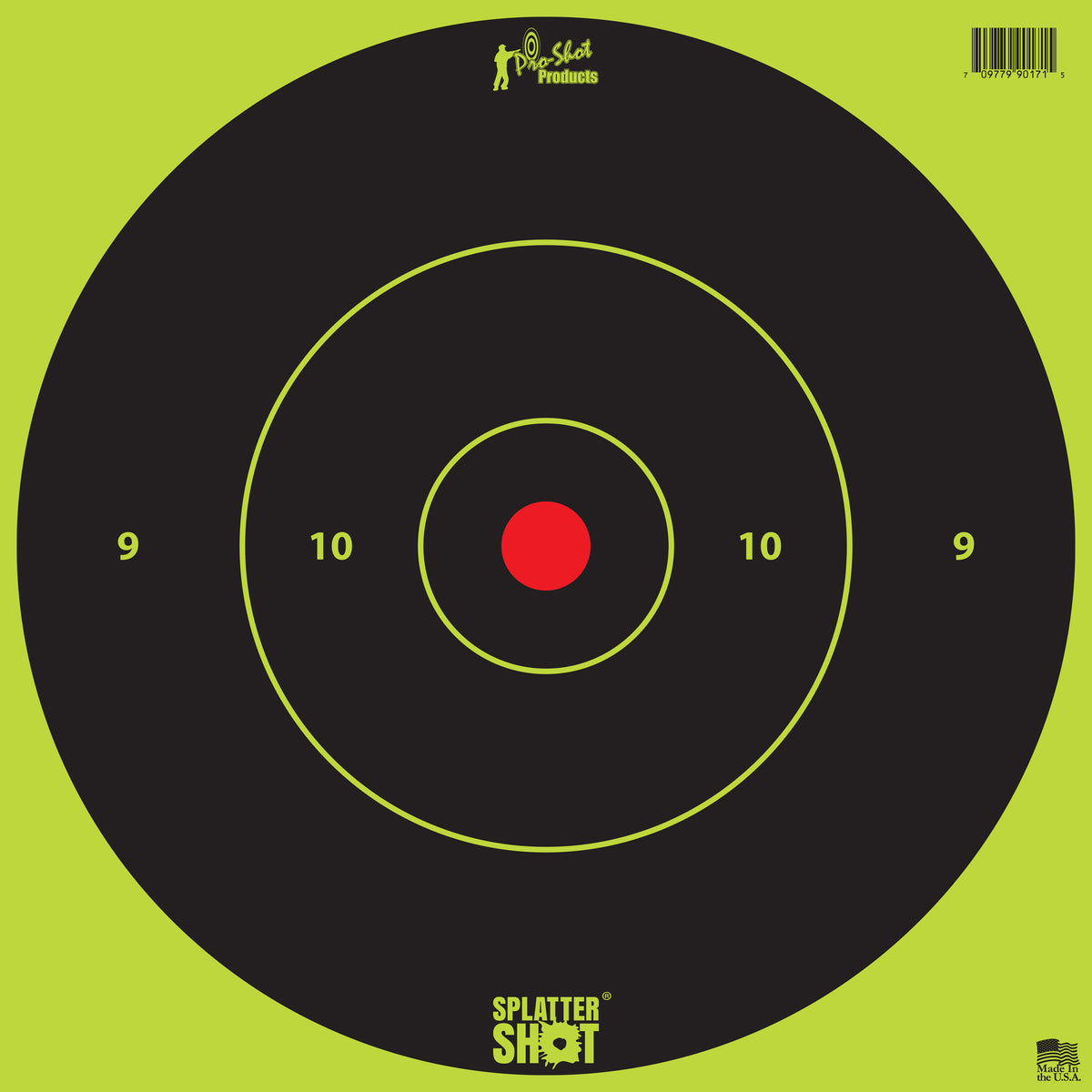 PRO-SHOT TARGET 12&quot; GN BLSE TP 5PK - American Ordnance