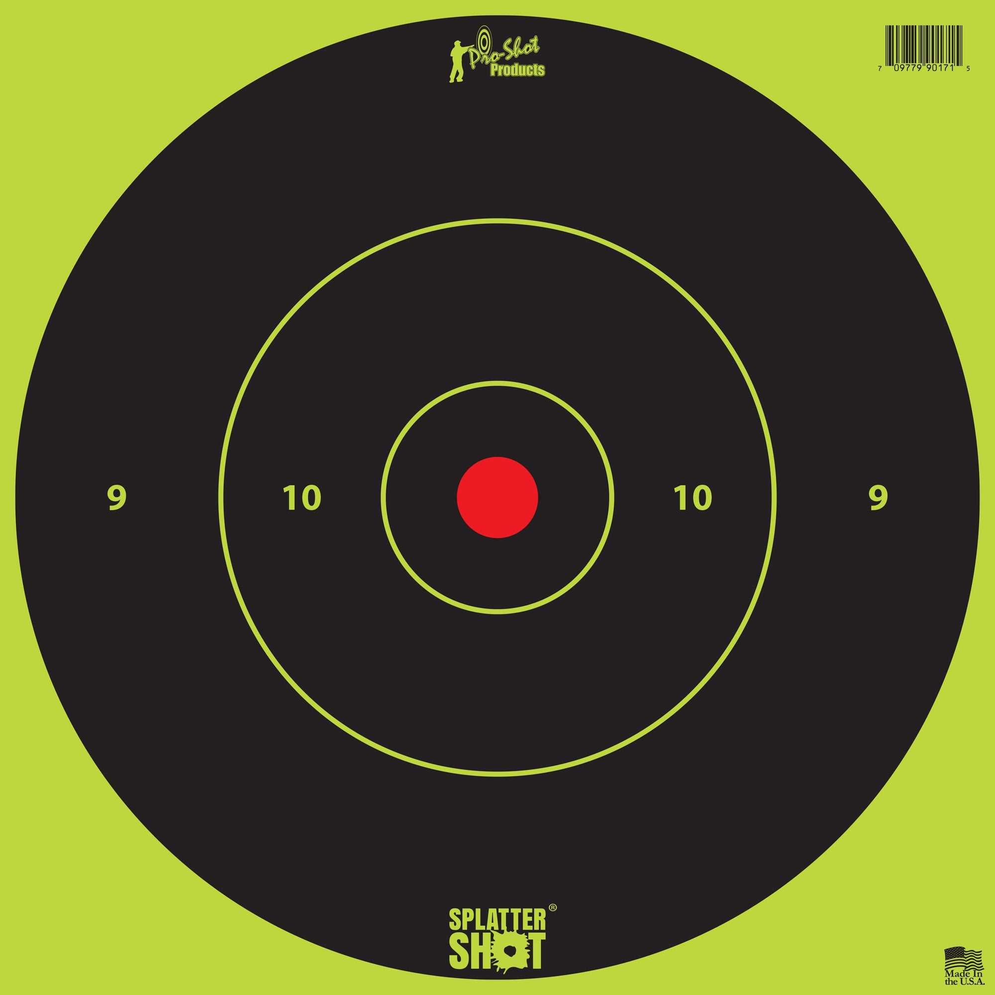 PRO-SHOT TARGET 12" GN BLSE TP 5PK - American Ordnance