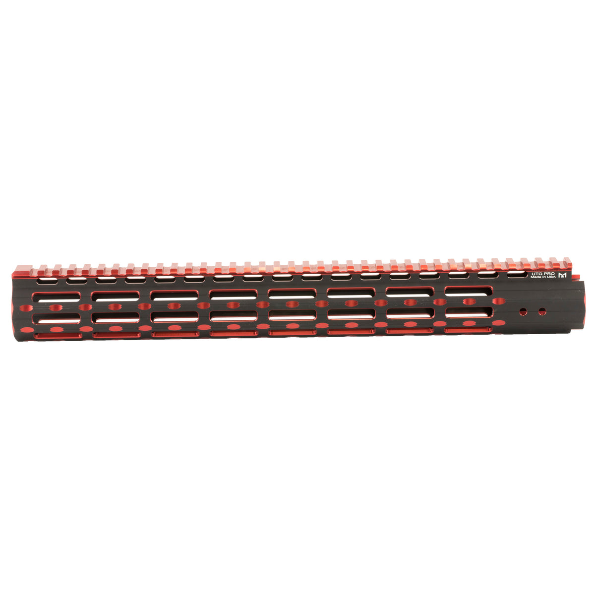 UTG PRO M-LOK 15"SSLM 2TN RL BLK/RD - American Ordnance