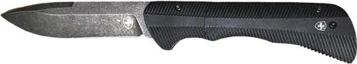 3.25" PWDR D2 STNWSH/BLK DROPTEMPLAR KNIFE AUTO FOLDER - American Ordnance