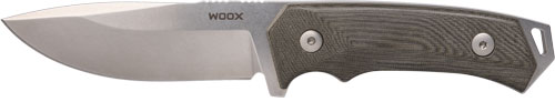 4.25" GREY MICARTA PLAIN HNDL!WOOX KNIFE ROCK 62 FIXED BLADE - American Ordnance
