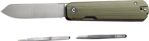MILLED GREEN/RED G-10 SATINCIVIVI KNIFE SENDY 2.83" - American Ordnance