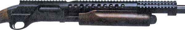 REM 870 12GA BLACKAIMTECH RAIL MOUNT WARHAMMER