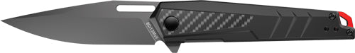 FOLDING 3.4" BLD BLACK ALUM.REAL AVID RAV-5 KNIFE ASSISTED - American Ordnance