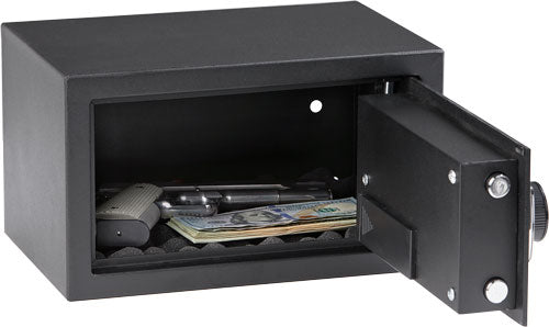 VAULT 12"X8"X7 BLACK<<BULLDOG DUAL LED/BIOMETRIC - American Ordnance