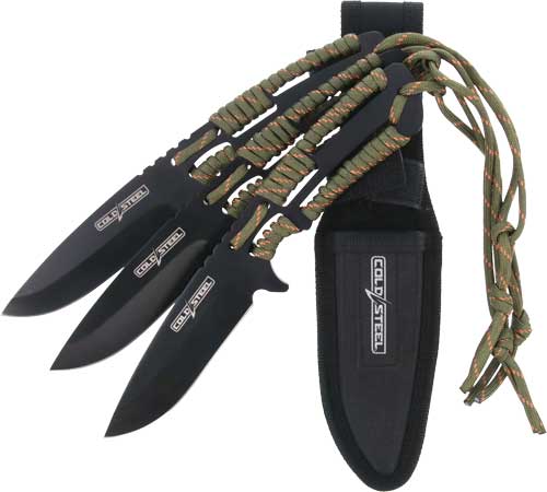 4.4" BLADE 3-PACK W/SHEATHCOLD STEEL THROWING KNIVES - American Ordnance