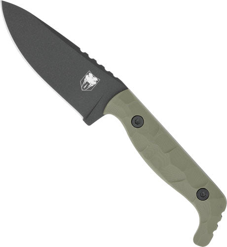 OD GREEN D2 STEEL W/KDX SHEATHCOBRATEC KINGPIN 4" FIXED BLD - American Ordnance